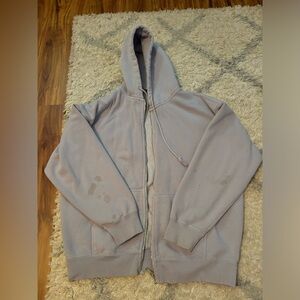 Brandy Melville light blue oversized zip up